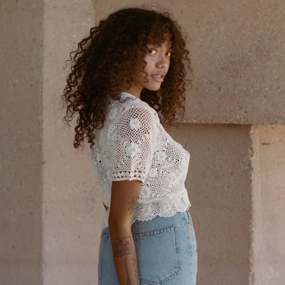 DÔEN Clemente Top in Pearl Size M/L - Picture 9 of 9